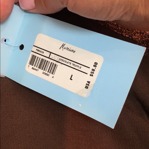 NWOT- Marciano One Shoulder Metallic Top - Picture 7 of 8